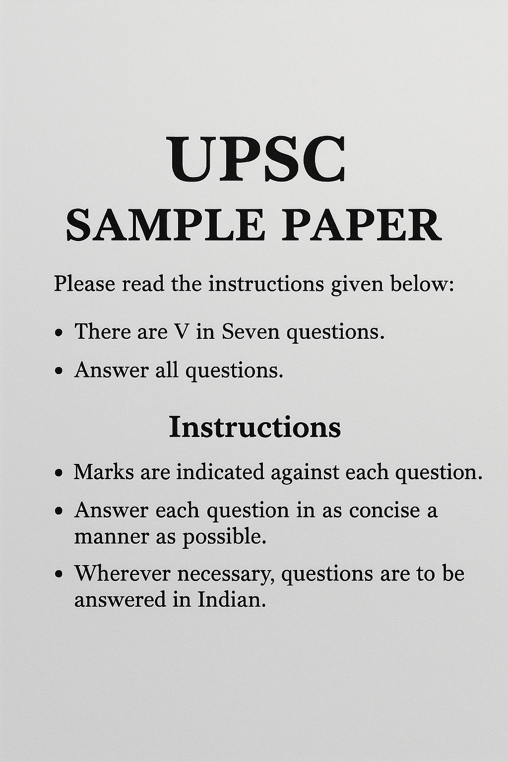 upsc  interview questions practice set