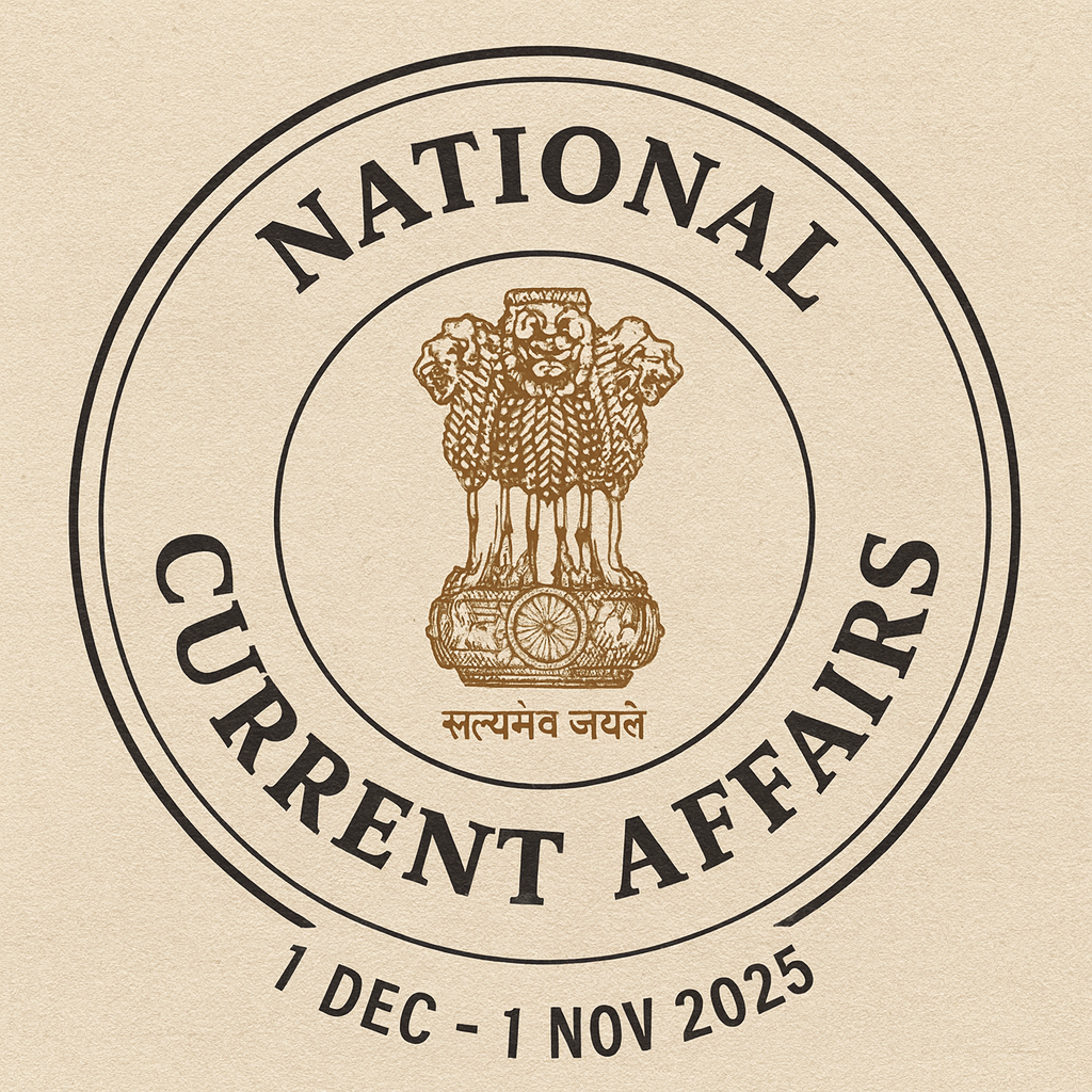 CURRENT affairs from (1nov-1dec ) of 2025