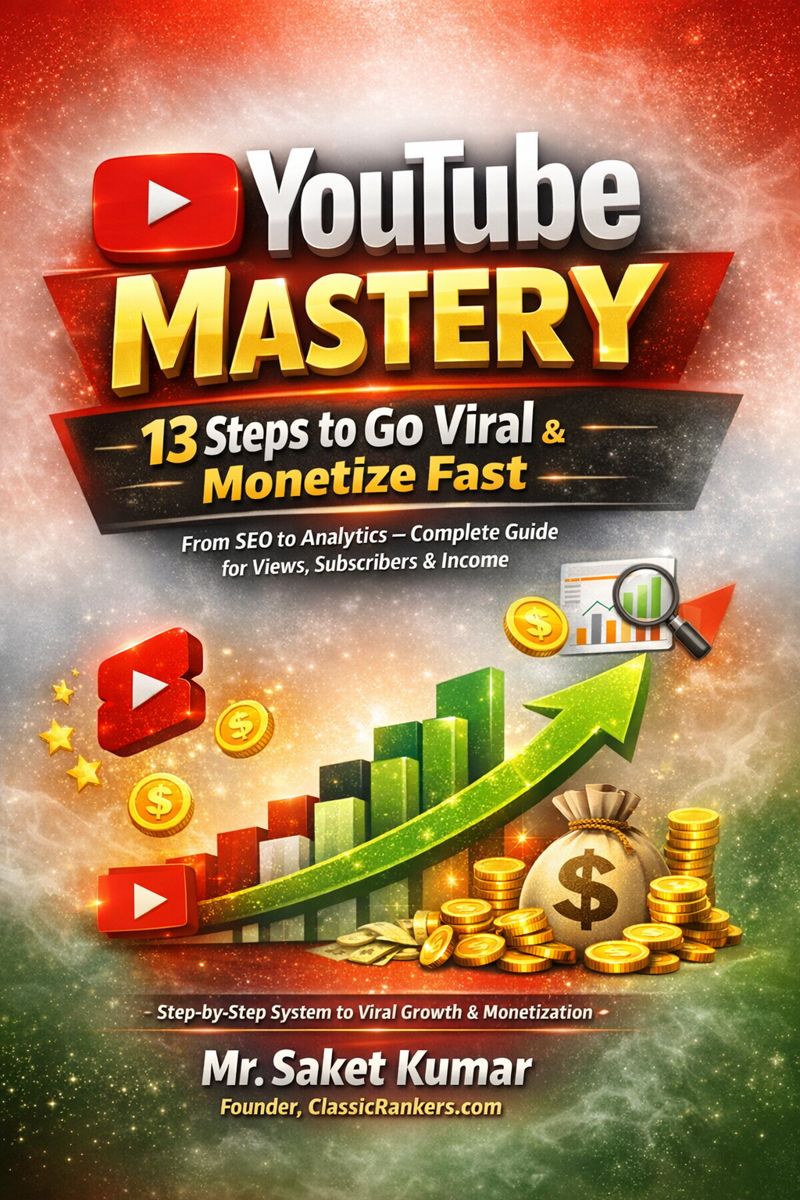 YouTube seo tips : 13 Steps to Go Viral & Monetize Fast